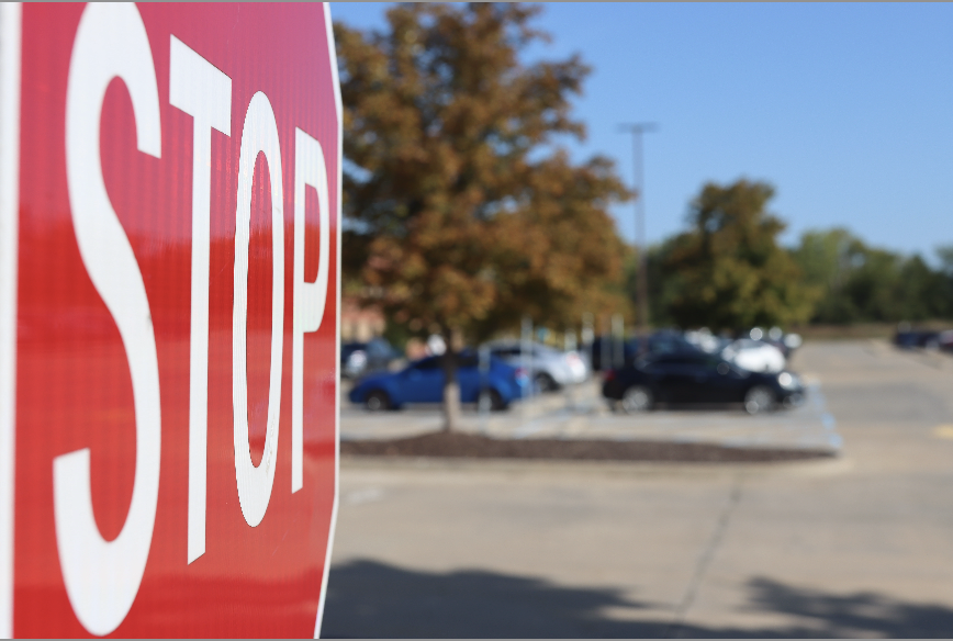 Students are not allowed to leave school grounds during lunch. 